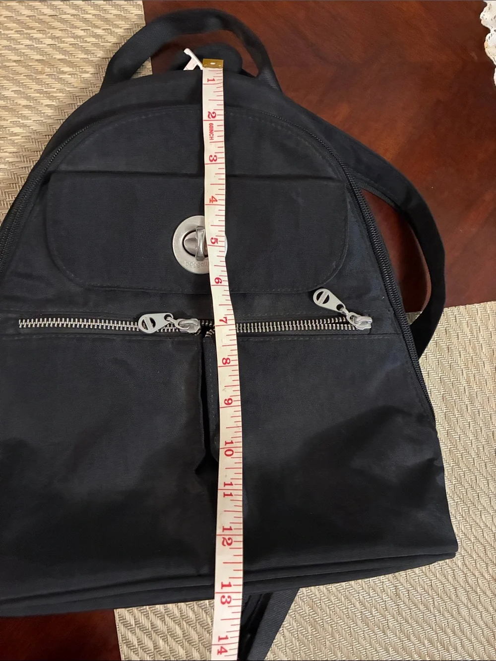 Baggallini Black Mini Backpack